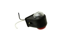 Umrissleuchte Begrenzungsleuchte  ROT / WEIß 58mm GERADE E19