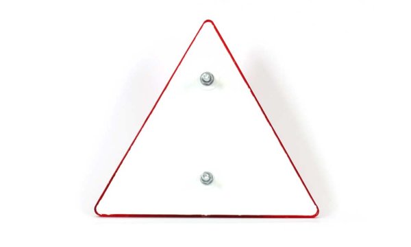 Dreieckrückstrahler Rückstrahler Reflektor Dreieck mit Schrauben ROT , 1,99  €