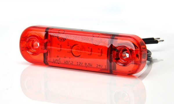 LED Begrenzungsleuchte - Umrissleuchte Rot-Weiß 12V-24V