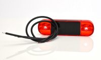 12 LED Umrissleuchte seitliche Begrenzungsleuchte 83,8 x 24,2mm 12V 24V E20 ROT