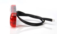 12 LED Umrissleuchte seitliche Begrenzungsleuchte 83,8 x 24,2mm 12V 24V E20 ROT