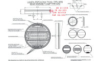 Multifunktionale runde Ø 140mm Heckleuchte LED (L/R) 12V/24V 5 FUNKTIONEN