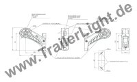 LED vordere/hintere E20 Umrissleuchte Seitenmarkierung 131 x 130 x 37,5 RECHTS