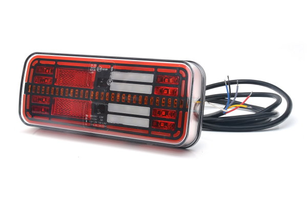 LED Rückleuchte L/R Blinker Lauflicht (6 Funktionen) 236 x 104mm LKW ,  80,92 €