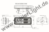 Multifunktionale Heckleuchte LED 12V/24V (L/R) mit 6 Funktionen mit Lauflicht