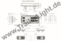 Multifunktionale Heckleuchte Lauflicht LED 12V24V (L/R) mit 5 Funktionen