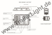 Multifunktionale Heckleuchte LED 12V/24V (L/R) mit 5 Funktionen