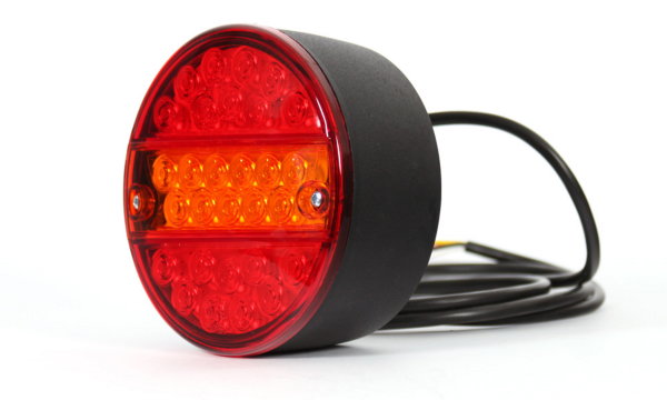 LED Rückleuchte (L/R) Bremsleuchte Blinkleuchte Positionsl. 12V 24V Ø142mm