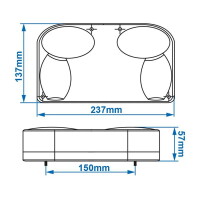 Glühbirne Rückleuchte (R) Rückstrahler Rückfahrleuchte 6 Funktionen W5-Pin
