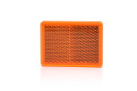 Rückstrahler Reflektor (L/R) Rechteck Orange E20 55mm x 40mm mit Klebeband
