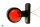 Umriss Positions Leuchte Vorne Hinten ROT / WEIß 83,5mm x 95mm E20 LKW Halterung
