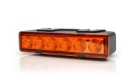 LED Kennleuchte 7 Programme (146,5 x 32,8 x 50mm) +Halterung Not Einsatz ORANGE